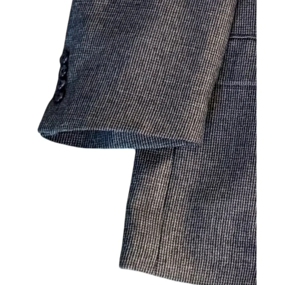 Ralph Ralph Lauren Blazer Mens 54R 100% Wool Blue Tweed Big Tall Vintage Y2K 90s